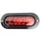 Truck-Lite 60 Series, Led, Red, Oval, 18 Diode, Stop/Turn/Tail, Black Flange Mount, Pl-3, 12V 60356R - alternate 3